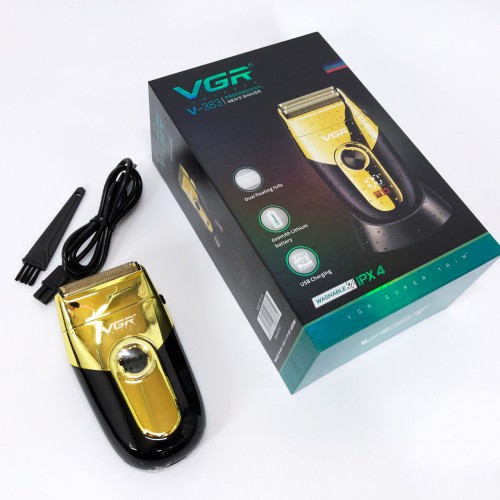 Професійна електробритва VGR V-383 Finale Shaver з підставкою, чоловіча машинка для гоління