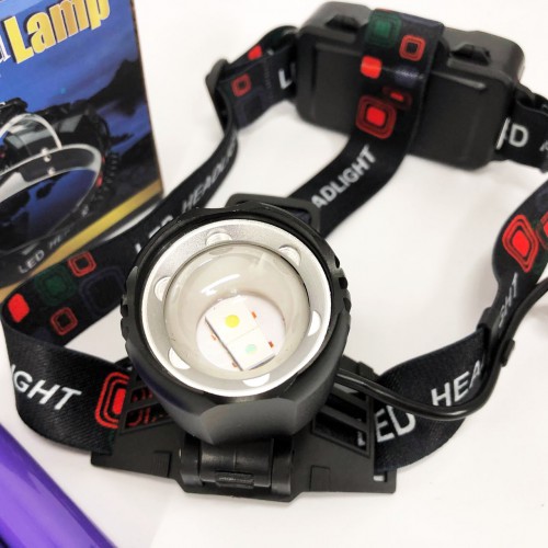Ліхтар налобний PLD-T115-2PM10-TG (white+blue), Ліхтар акумуляторний для риболовлі, водонепроникний