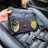 Сумка тактична чорна для скритого носіння з кобурою, чоловічий месенджер з кордури