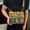 Сумка-кобура мультикам наплічна з липучкою для шевронів, тактична сумка чоловіча з кордури