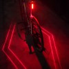Велоліхтар LEADBIKE LD77-LS-4 LED з лазерною розміткою, Ліхтар акумуляторний світлодіодний велосипедний