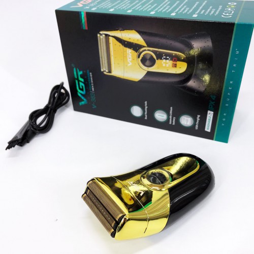 Професійна електробритва VGR V-383 Finale Shaver з підставкою, чоловіча машинка для гоління