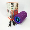 Bluetooth колонка портативна TG656 FM-радіо, потужна переносна акустична колонка. Колір: фіолетовий