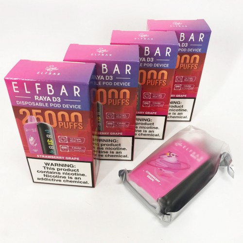 Elf Bar Raya D3 25000. Полуниця Виноград (Strawberry Grape)