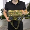 Сумка-кобура мультикам наплічна з липучкою для шевронів, тактична сумка чоловіча з кордури