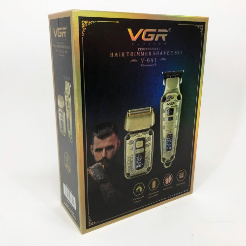 Машинка для стрижки та гоління VGR V-641, Бездротова електробритва, Машинка для стрижки голови