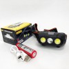 Ліхтар налобний акумуляторний KX-215-LED-2COB, світлодіодний налобний ліхтар для нічних прогулянок