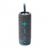 Портативна Bluetooth колонка TG619C FM-радіо USB/TF з ремінцем, Bluetooth колонка з підсвічуванням. Колір: сірий