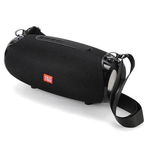 Портативна колонка Bluetooth TG534 SD IPX5 з ремінцем, акумуляторна колонка для музики. Колір: чорний