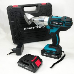 Ножиці акумуляторні по металу в кейсі Krafftec DJS130R, 2 акб 36V/5AP