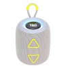 Портативна колонка TG655 5W з RGB підсвічуванням та ремінцем, Гучна блютуз колонка. Колір: сірий
