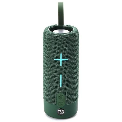 Портативна Bluetooth колонка TG619C FM-радіо USB/TF з ремінцем, колонка з акумулятором. Колір: зелений