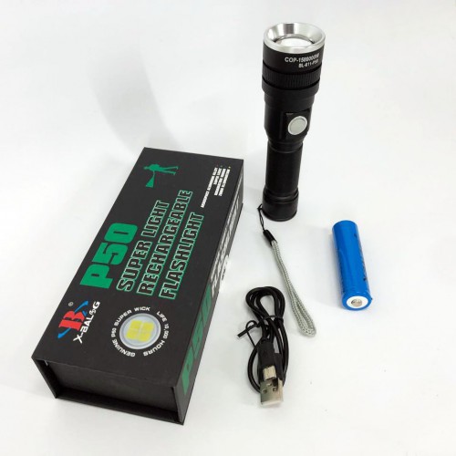 Ліхтар акумуляторний Bailong BL 611-P50, Ліхтарик поліс, Тактичний ліхтар, Ручний ліхтарик led