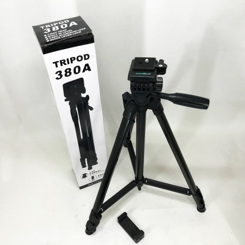 Штатив для камери, телефону, трипод, тринога TriPod 380A 0.50-1.35м, Штатив розкладний для фото