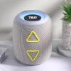 Портативна колонка TG655 5W з RGB підсвічуванням та ремінцем, Гучна блютуз колонка. Колір: сірий