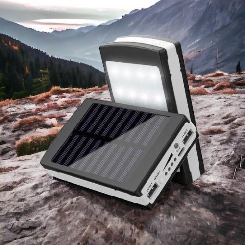 УМБ Power Bank Solar 90000 mAh мобільне зарядне з сонячною панеллю та лампою, Power Bank Charger Батарея