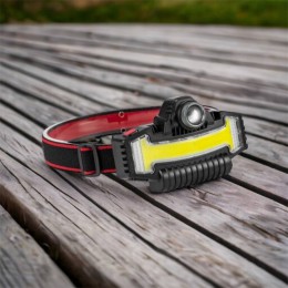 Налобний ліхтарик Bailong BL-W685-LTS+COB+RGB, 5 режимів, водостійкий, ударостійкий, USB кабель Type-c