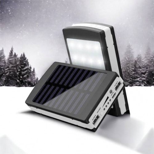 УМБ Power Bank Solar 90000 mAh мобільне зарядне з сонячною панеллю та лампою, Power Bank Charger Батарея