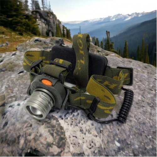 Налобний ліхтар тактичний Bailong BL-1505\602B SENSOR з датчиком руху, Ліхтарик налобний led