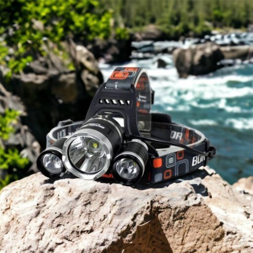 Ліхтар Police 3000-T6+2XPE (2х18650, 5 режимів, Zoom, 1500 люмен), Налобний ліхтар з лінзою