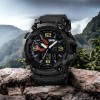 Годинник наручний чоловічий SKMEI 1520BK BLACK, армійський годинник протиударний. Колір: чорний