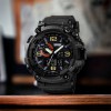 Годинник наручний чоловічий SKMEI 1520BK BLACK, армійський годинник протиударний. Колір: чорний