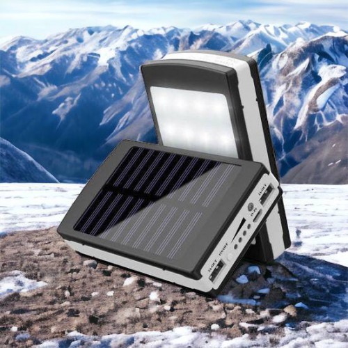 УМБ Power Bank Solar 90000 mAh мобільне зарядне з сонячною панеллю та лампою, Power Bank Charger Батарея