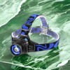 Ліхтар налобний W001-XPE, ЗУ 220V/12V, вбудований акумулятор, Потужний акумуляторний ліхтарик налобний