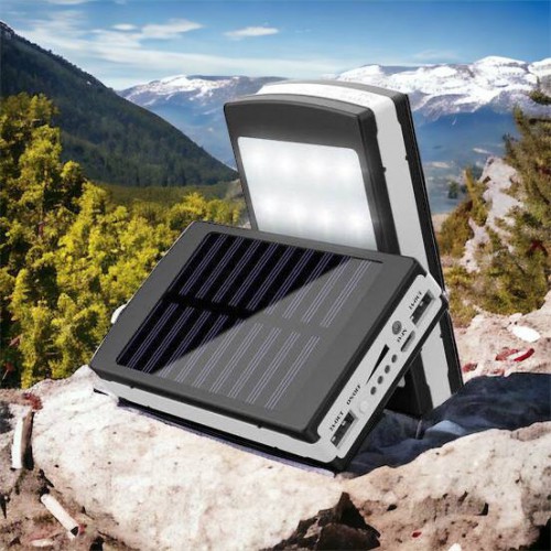 УМБ Power Bank Solar 90000 mAh мобільне зарядне з сонячною панеллю та лампою, Power Bank Charger Батарея