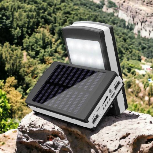 УМБ Power Bank Solar 90000 mAh мобільне зарядне з сонячною панеллю та лампою, Power Bank Charger Батарея