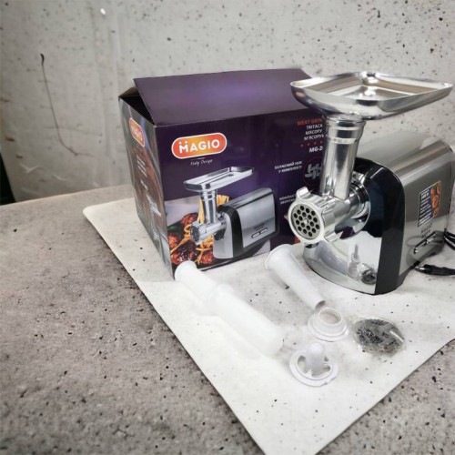 М'ясорубка Magio MG-269, 2400 W, м'ясорубка електрична метал, м'ясорубка з металевим редуктором