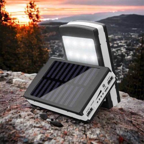 УМБ Power Bank Solar 90000 mAh мобільне зарядне з сонячною панеллю та лампою, Power Bank Charger Батарея