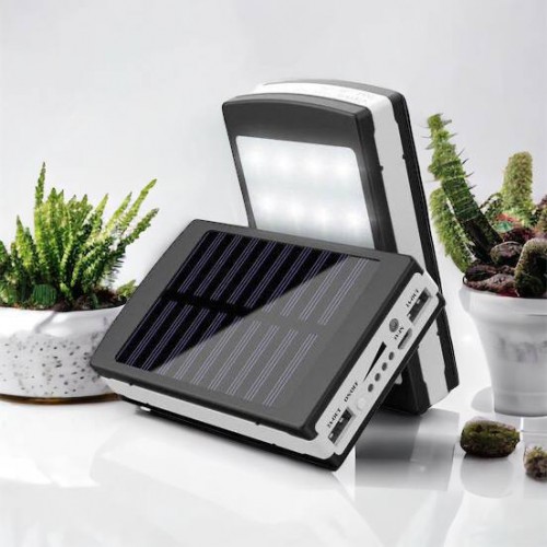 УМБ Power Bank Solar 90000 mAh мобільне зарядне з сонячною панеллю та лампою, Power Bank Charger Батарея