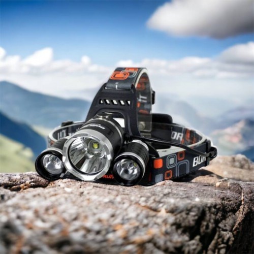 Ліхтар Police 3000-T6+2XPE (2х18650, 5 режимів, Zoom, 1500 люмен), Налобний ліхтар з лінзою