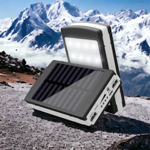 УМБ Power Bank Solar 90000 mAh мобільне зарядне з сонячною панеллю та лампою, Power Bank Charger Батарея