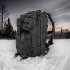 Тактичний рюкзак Tactic 1000D для військових, полювання, риболовлі, походів, подорожей та спорту. Колір чорний