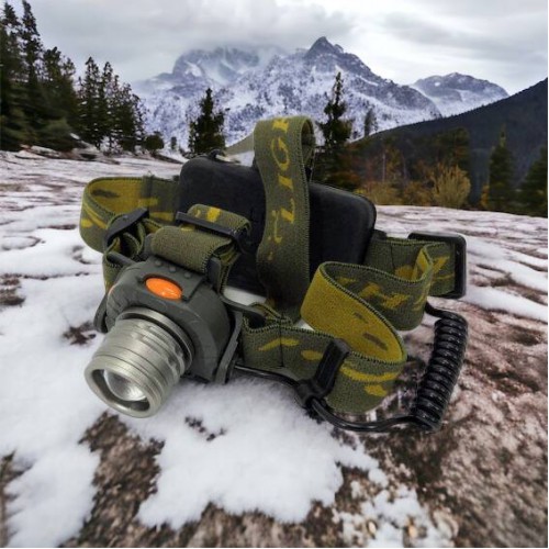 Налобний ліхтар тактичний Bailong BL-1505\602B SENSOR з датчиком руху, Ліхтарик налобний led