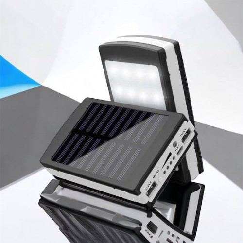 УМБ Power Bank Solar 90000 mAh мобільне зарядне з сонячною панеллю та лампою, Power Bank Charger Батарея