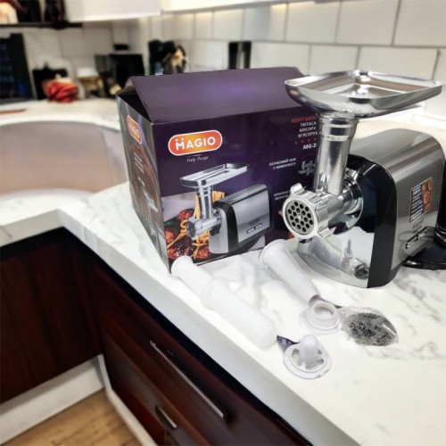 М'ясорубка Magio MG-269, 2400 W, м'ясорубка електрична метал, м'ясорубка з металевим редуктором