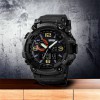 Годинник наручний чоловічий SKMEI 1520BK BLACK, армійський годинник протиударний. Колір: чорний