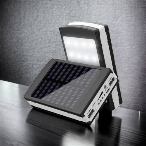 УМБ Power Bank Solar 90000 mAh мобільне зарядне з сонячною панеллю та лампою, Power Bank Charger Батарея
