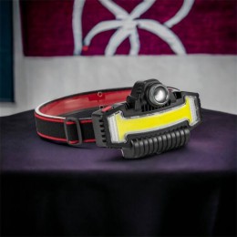Налобний ліхтарик Bailong BL-W685-LTS+COB+RGB, 5 режимів, водостійкий, ударостійкий, USB кабель Type-c