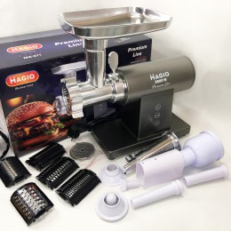 М'ясорубка MAGIO MG-271 Premium Line, Електрична м'ясорубка з насадками, Електром'ясорубка для шатківниці