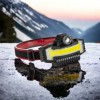 Налобний ліхтарик Bailong BL-W685-LTS+COB+RGB, 5 режимів, водостійкий, ударостійкий, USB кабель Type-c