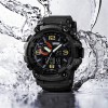 Годинник наручний чоловічий SKMEI 1520BK BLACK, армійський годинник протиударний. Колір: чорний