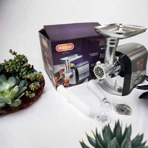 М'ясорубка Magio MG-269, 2400 W, м'ясорубка електрична метал, м'ясорубка з металевим редуктором