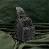 Якісна тактична сумка, укріплена чоловіча сумка, рюкзак тактична слінг. Колір: чорний