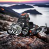 Ліхтар Police 3000-T6+2XPE (2х18650, 5 режимів, Zoom, 1500 люмен), Налобний ліхтар з лінзою