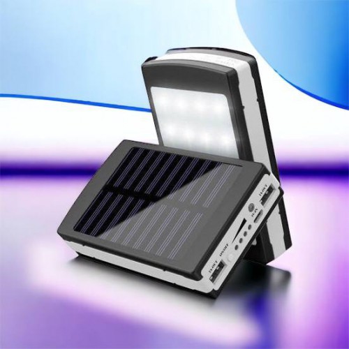 УМБ Power Bank Solar 90000 mAh мобільне зарядне з сонячною панеллю та лампою, Power Bank Charger Батарея