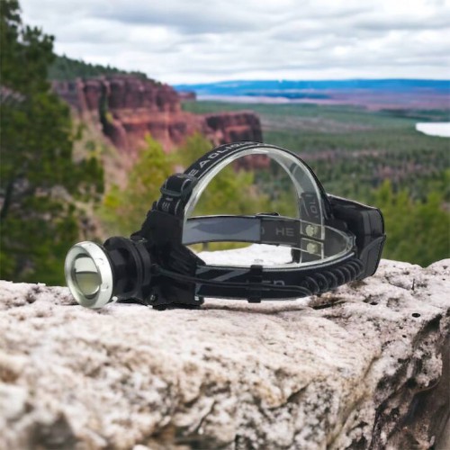 Ліхтарик на голову Bailong BL-8070-P50, LED налобний акумуляторний ліхтар, ліхтар на голову для риболовлі